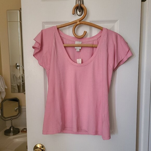 Maeve flutter sleeved tee shirt  NWT - Picture 1 of 11